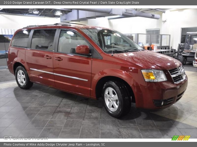 Deep Cherry Red Crystal Pearl / Dark Slate Gray/Light Shale 2010 Dodge Grand Caravan SXT