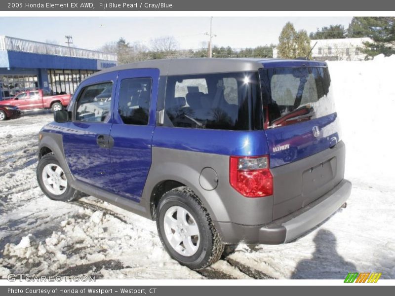 Fiji Blue Pearl / Gray/Blue 2005 Honda Element EX AWD