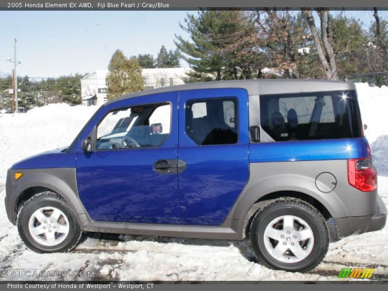 Fiji Blue Pearl / Gray/Blue 2005 Honda Element EX AWD