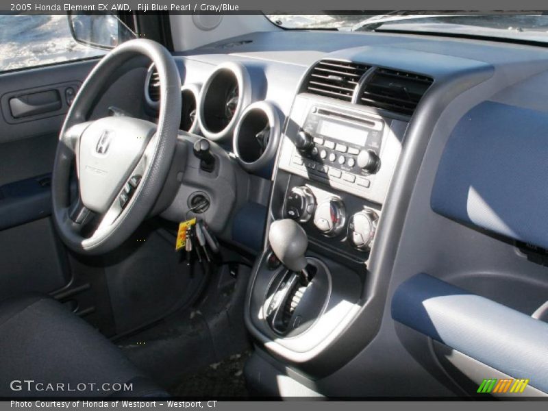 Fiji Blue Pearl / Gray/Blue 2005 Honda Element EX AWD