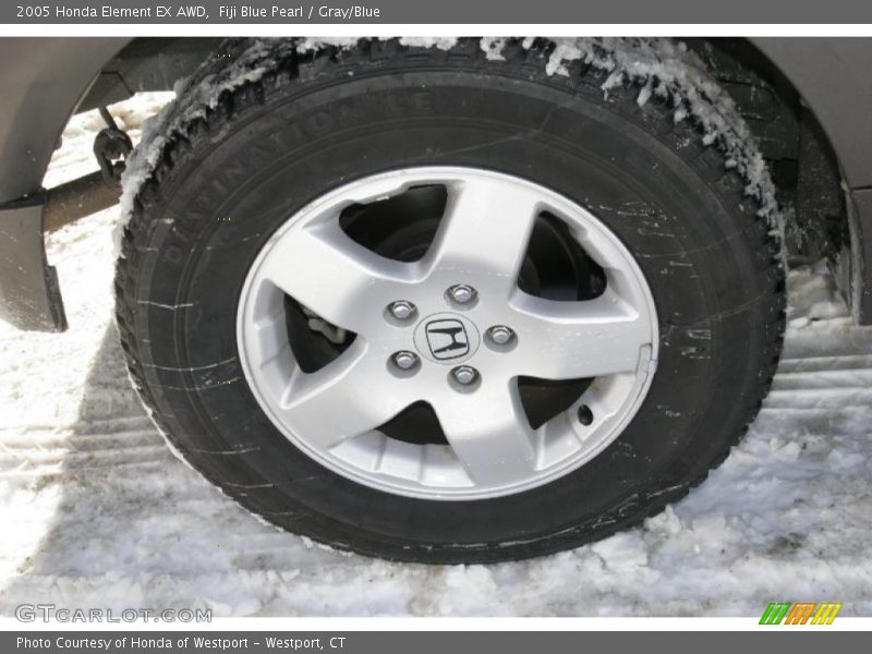 Fiji Blue Pearl / Gray/Blue 2005 Honda Element EX AWD