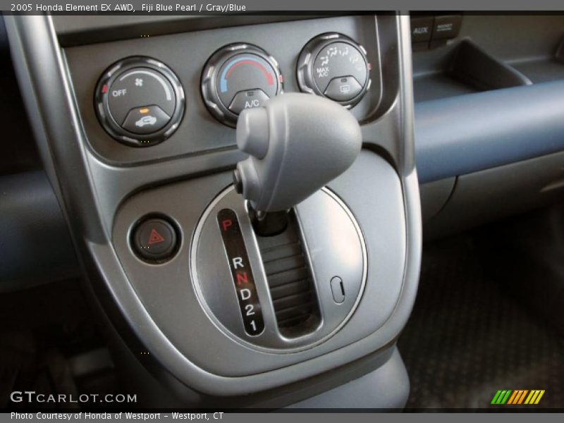 Fiji Blue Pearl / Gray/Blue 2005 Honda Element EX AWD