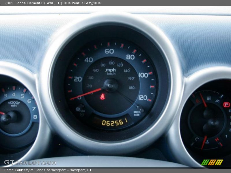 Fiji Blue Pearl / Gray/Blue 2005 Honda Element EX AWD