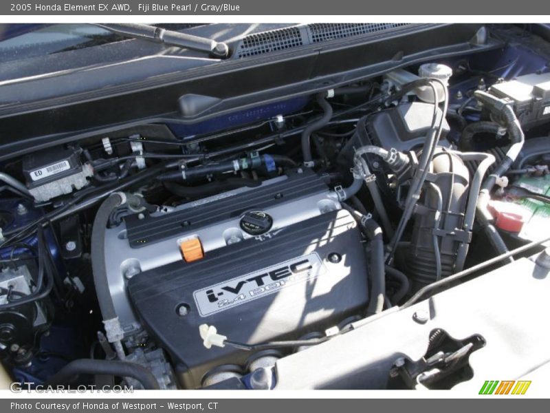 Fiji Blue Pearl / Gray/Blue 2005 Honda Element EX AWD