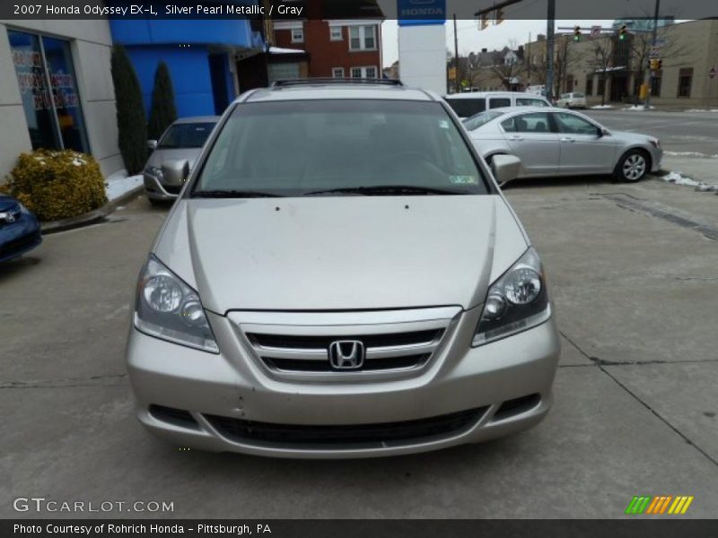 Silver Pearl Metallic / Gray 2007 Honda Odyssey EX-L