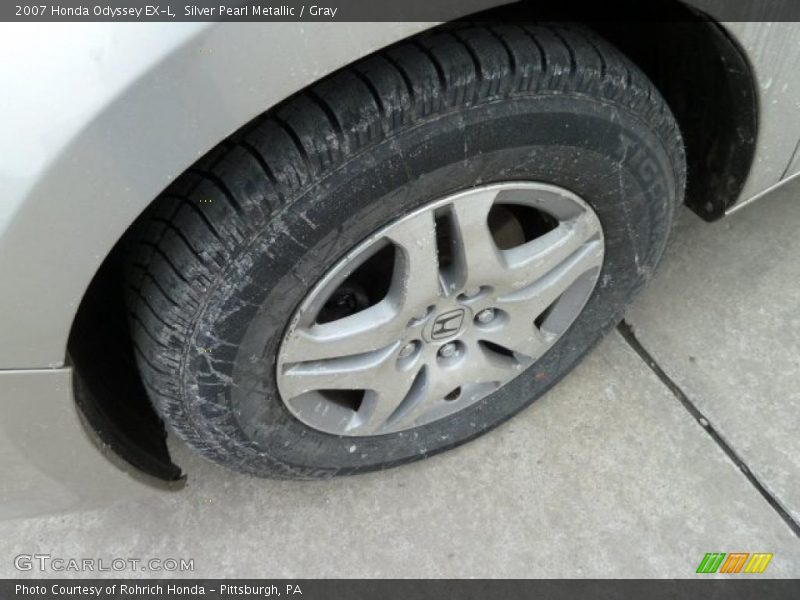 Silver Pearl Metallic / Gray 2007 Honda Odyssey EX-L