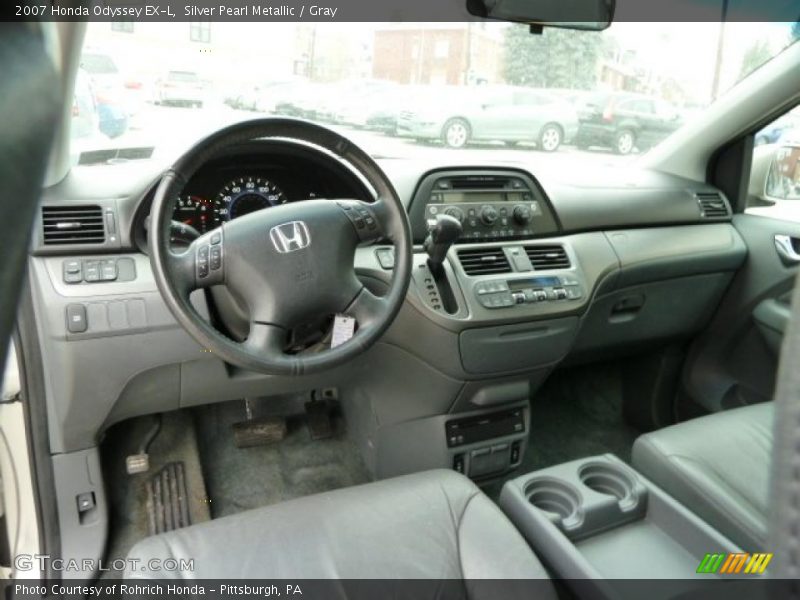 Silver Pearl Metallic / Gray 2007 Honda Odyssey EX-L