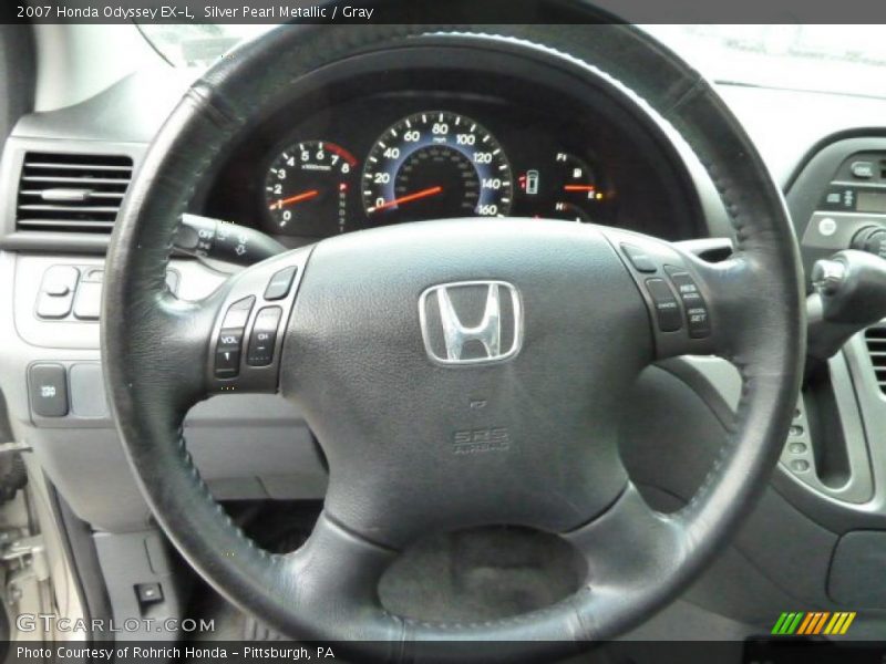 Silver Pearl Metallic / Gray 2007 Honda Odyssey EX-L
