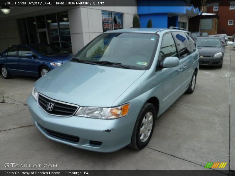 Havasu Blue Metallic / Quartz 2003 Honda Odyssey EX-L