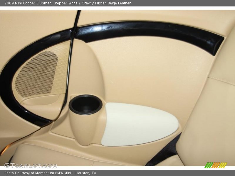 Pepper White / Gravity Tuscan Beige Leather 2009 Mini Cooper Clubman
