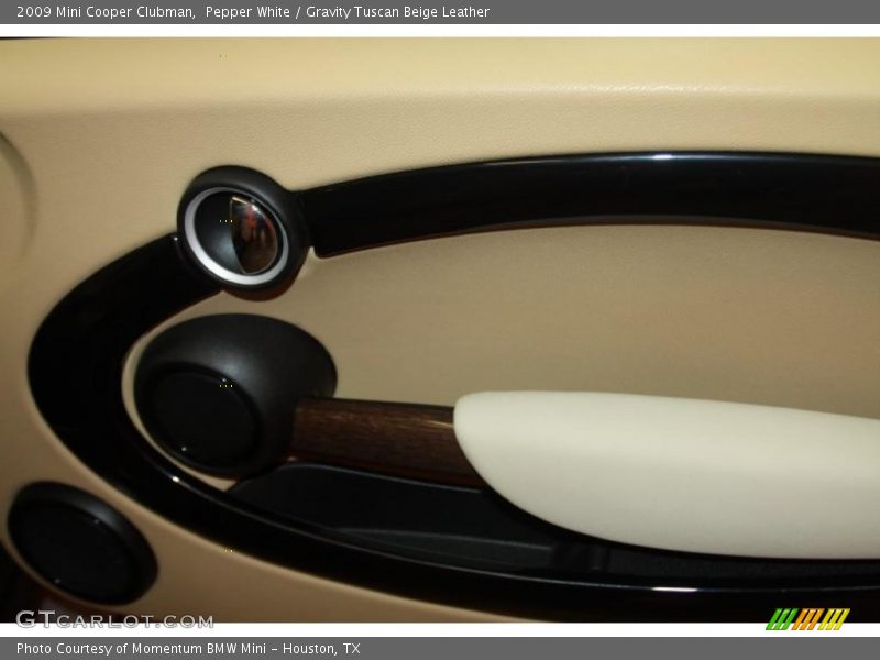 Pepper White / Gravity Tuscan Beige Leather 2009 Mini Cooper Clubman