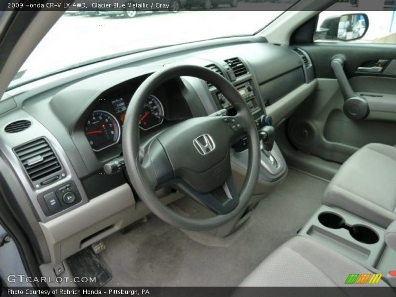 Gray Interior - 2009 CR-V LX 4WD 