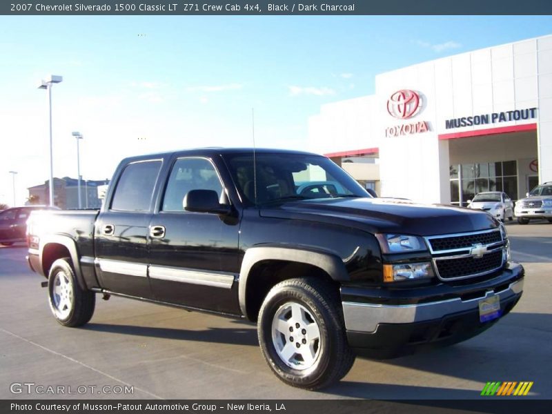 Black / Dark Charcoal 2007 Chevrolet Silverado 1500 Classic LT  Z71 Crew Cab 4x4