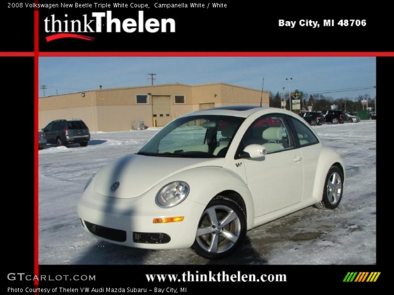 Campanella White / White 2008 Volkswagen New Beetle Triple White Coupe