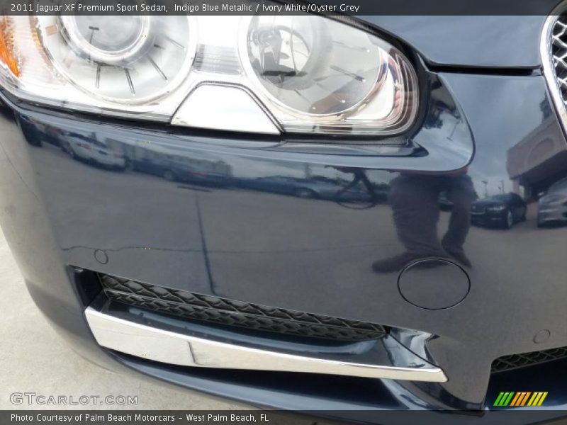 Indigo Blue Metallic / Ivory White/Oyster Grey 2011 Jaguar XF Premium Sport Sedan