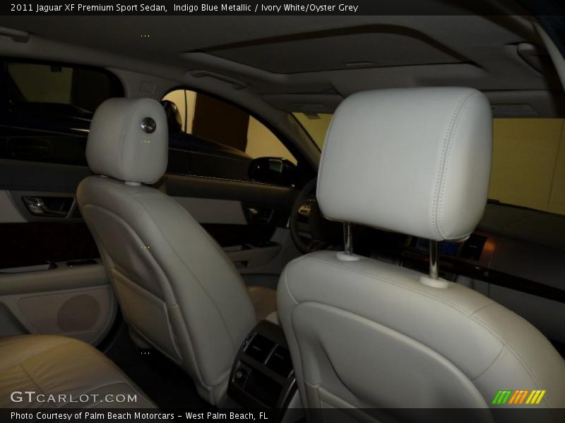 Indigo Blue Metallic / Ivory White/Oyster Grey 2011 Jaguar XF Premium Sport Sedan