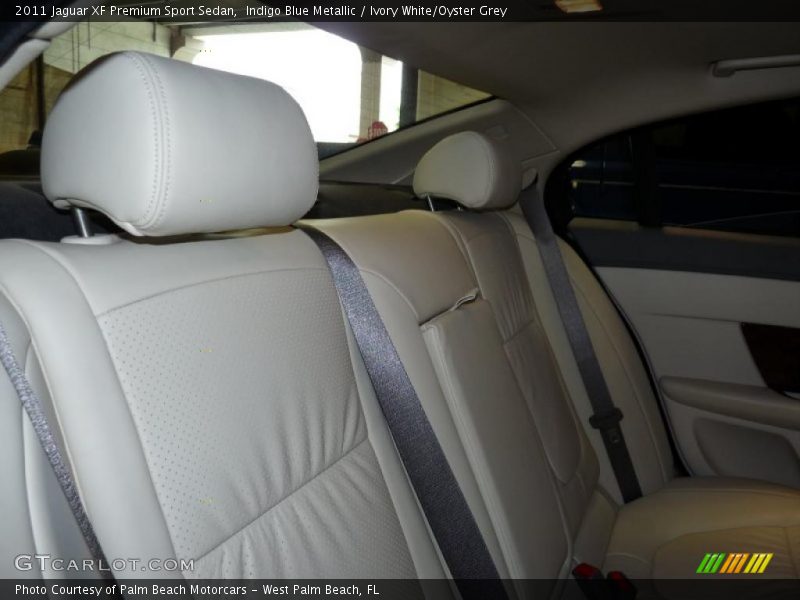Indigo Blue Metallic / Ivory White/Oyster Grey 2011 Jaguar XF Premium Sport Sedan