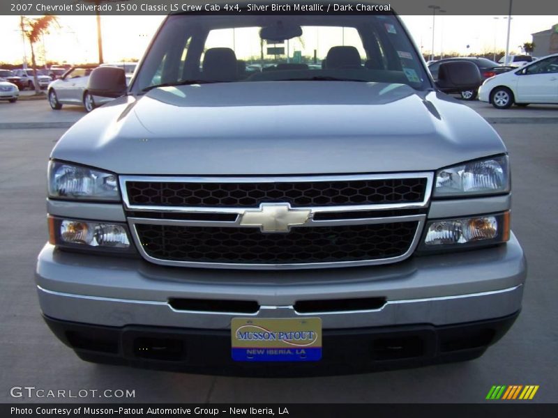 Silver Birch Metallic / Dark Charcoal 2007 Chevrolet Silverado 1500 Classic LS Crew Cab 4x4