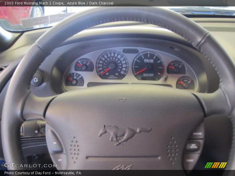 Azure Blue / Dark Charcoal 2003 Ford Mustang Mach 1 Coupe