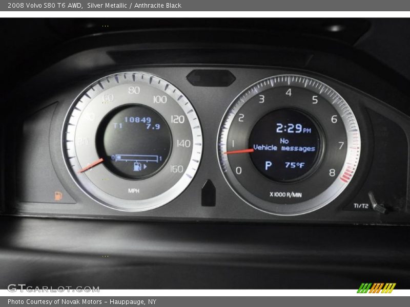 Silver Metallic / Anthracite Black 2008 Volvo S80 T6 AWD