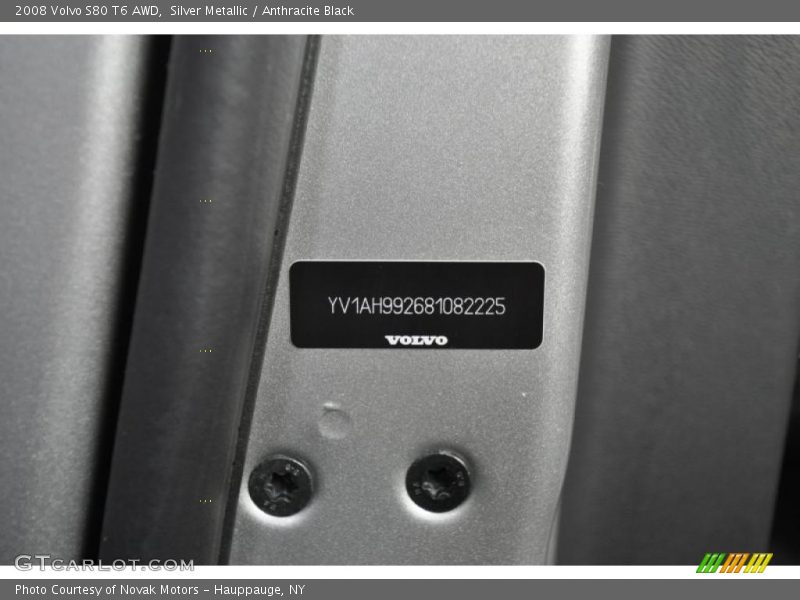 Silver Metallic / Anthracite Black 2008 Volvo S80 T6 AWD