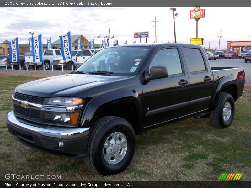 Black / Ebony 2008 Chevrolet Colorado LT Z71 Crew Cab