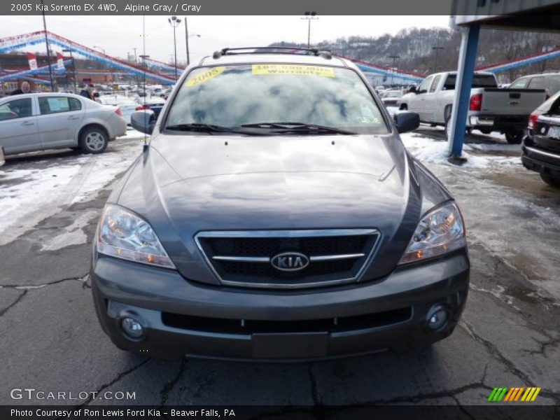 Alpine Gray / Gray 2005 Kia Sorento EX 4WD
