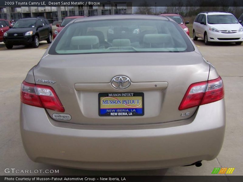 Desert Sand Metallic / Bisque 2009 Toyota Camry LE