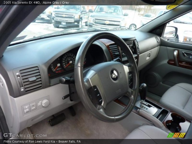 Alpine Gray / Gray 2005 Kia Sorento EX 4WD