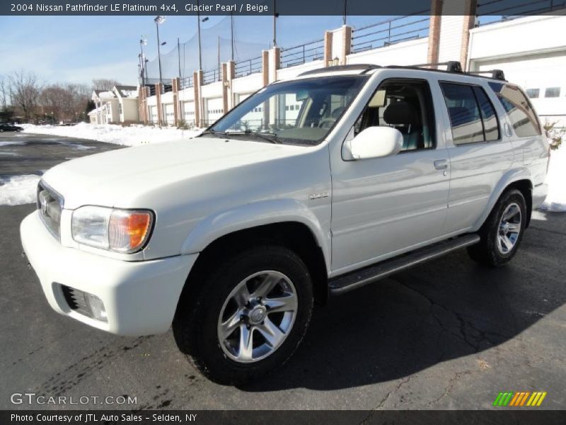 Glacier Pearl / Beige 2004 Nissan Pathfinder LE Platinum 4x4