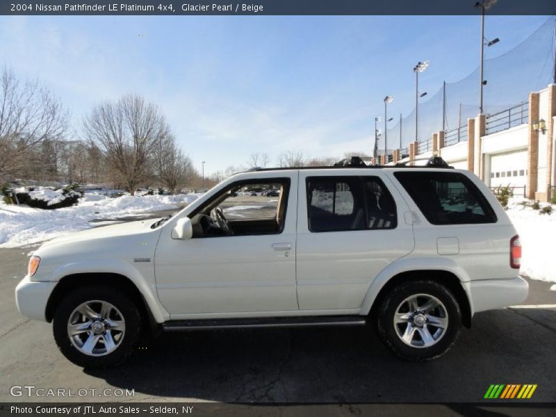Glacier Pearl / Beige 2004 Nissan Pathfinder LE Platinum 4x4