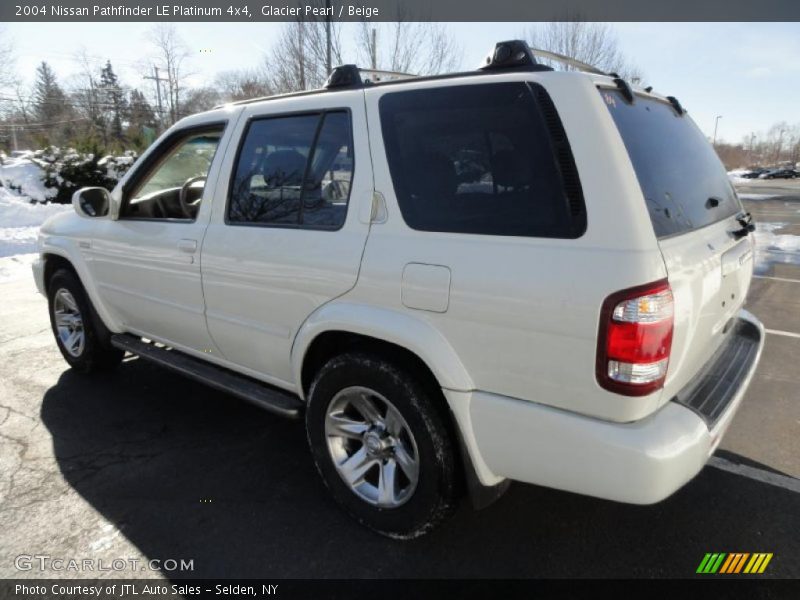 Glacier Pearl / Beige 2004 Nissan Pathfinder LE Platinum 4x4