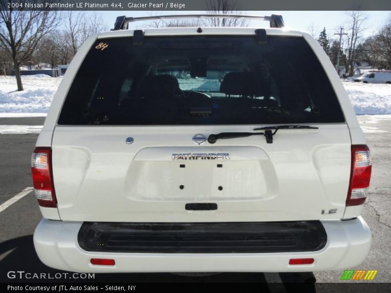 Glacier Pearl / Beige 2004 Nissan Pathfinder LE Platinum 4x4