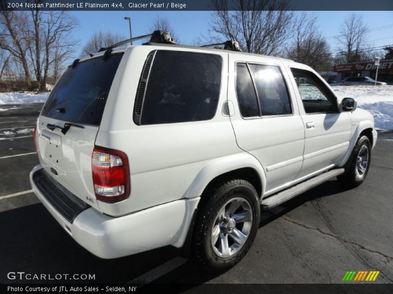 Glacier Pearl / Beige 2004 Nissan Pathfinder LE Platinum 4x4