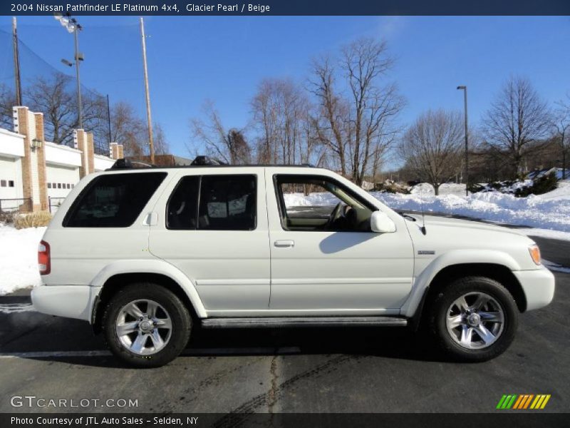 Glacier Pearl / Beige 2004 Nissan Pathfinder LE Platinum 4x4
