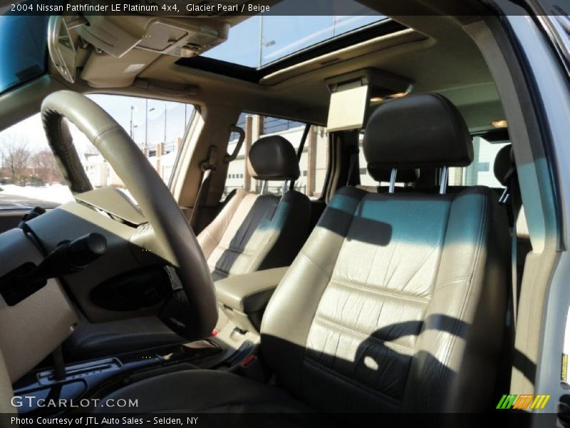 Glacier Pearl / Beige 2004 Nissan Pathfinder LE Platinum 4x4