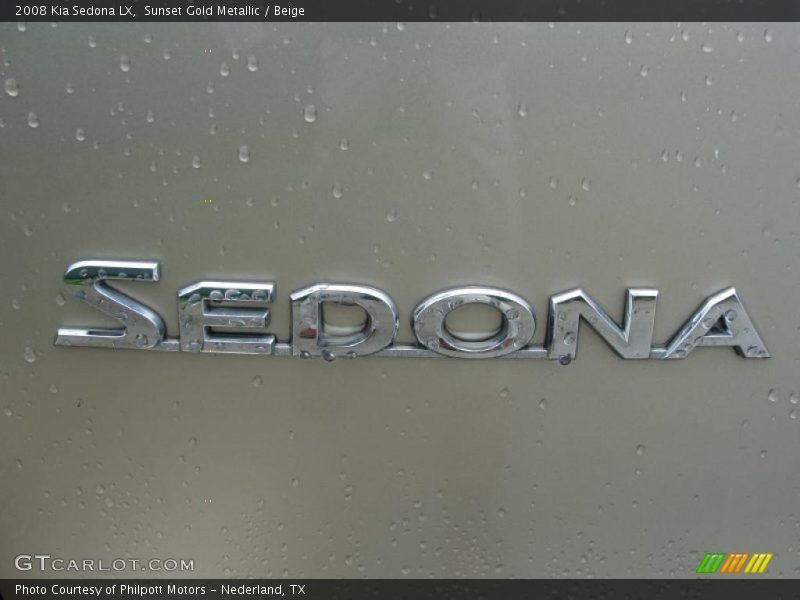 Sunset Gold Metallic / Beige 2008 Kia Sedona LX