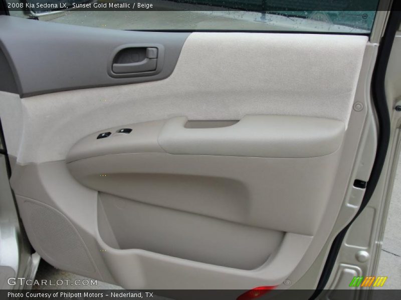 Sunset Gold Metallic / Beige 2008 Kia Sedona LX