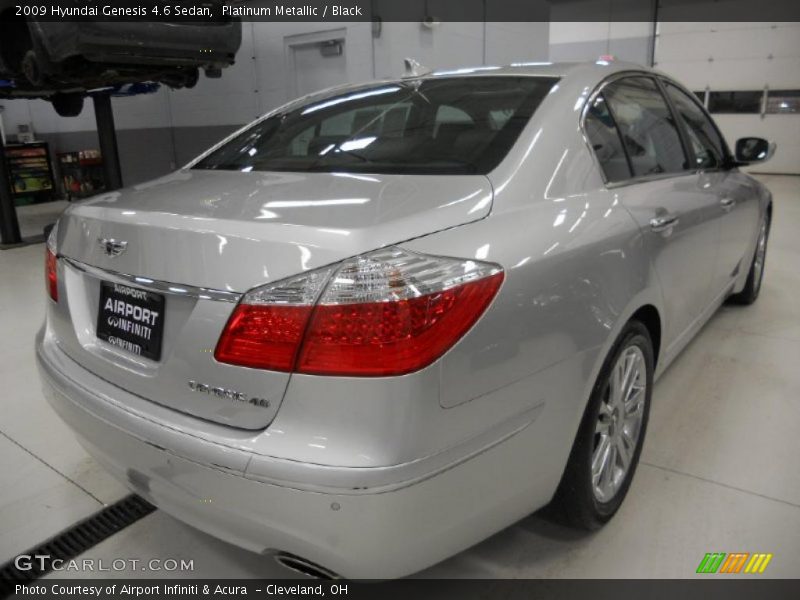Platinum Metallic / Black 2009 Hyundai Genesis 4.6 Sedan