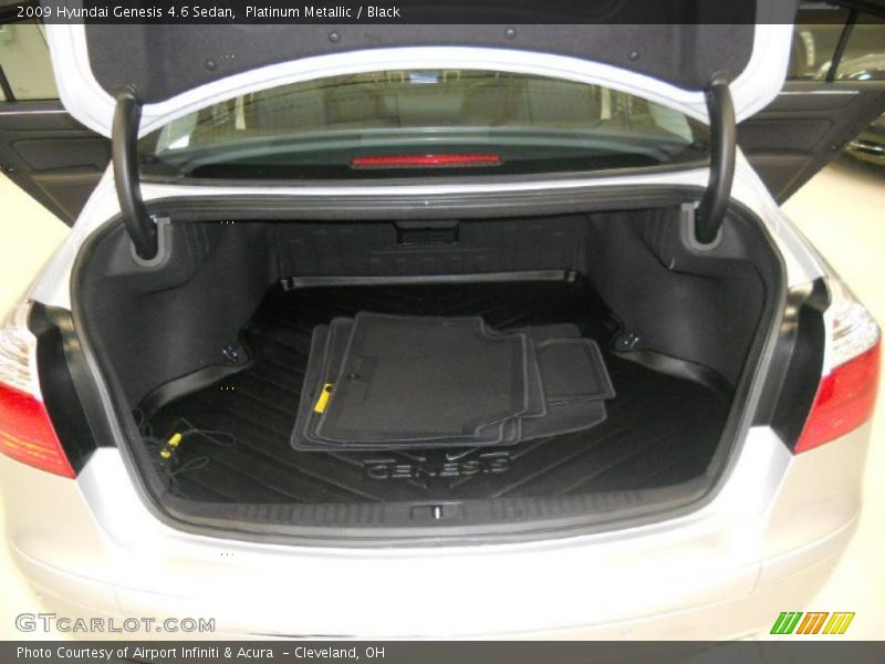 Platinum Metallic / Black 2009 Hyundai Genesis 4.6 Sedan