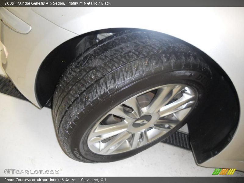 Platinum Metallic / Black 2009 Hyundai Genesis 4.6 Sedan