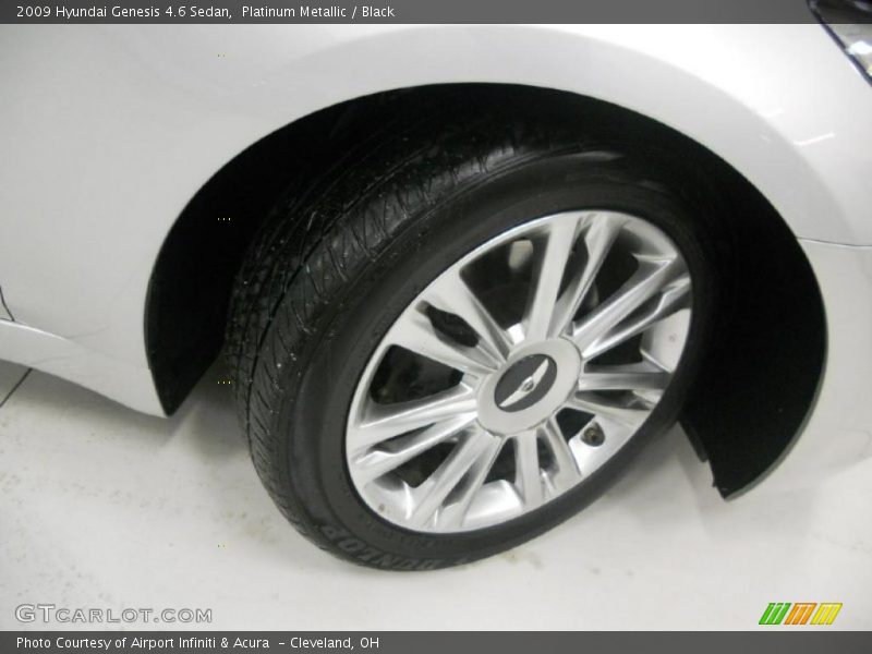 Platinum Metallic / Black 2009 Hyundai Genesis 4.6 Sedan
