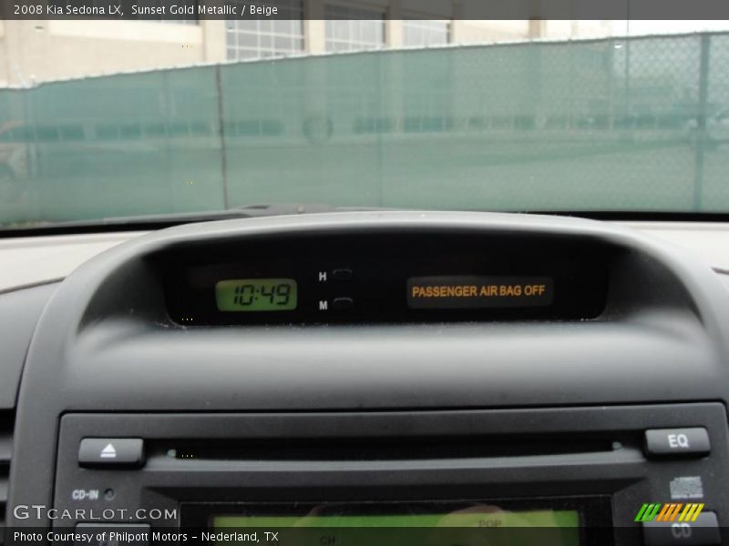 Sunset Gold Metallic / Beige 2008 Kia Sedona LX