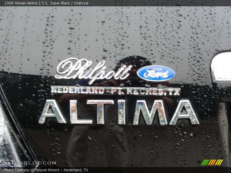 Super Black / Charcoal 2008 Nissan Altima 2.5 S