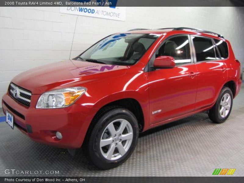 Barcelona Red Pearl / Ash 2008 Toyota RAV4 Limited 4WD