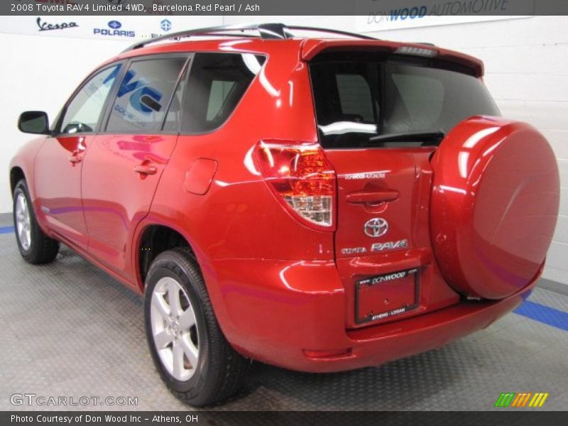 Barcelona Red Pearl / Ash 2008 Toyota RAV4 Limited 4WD