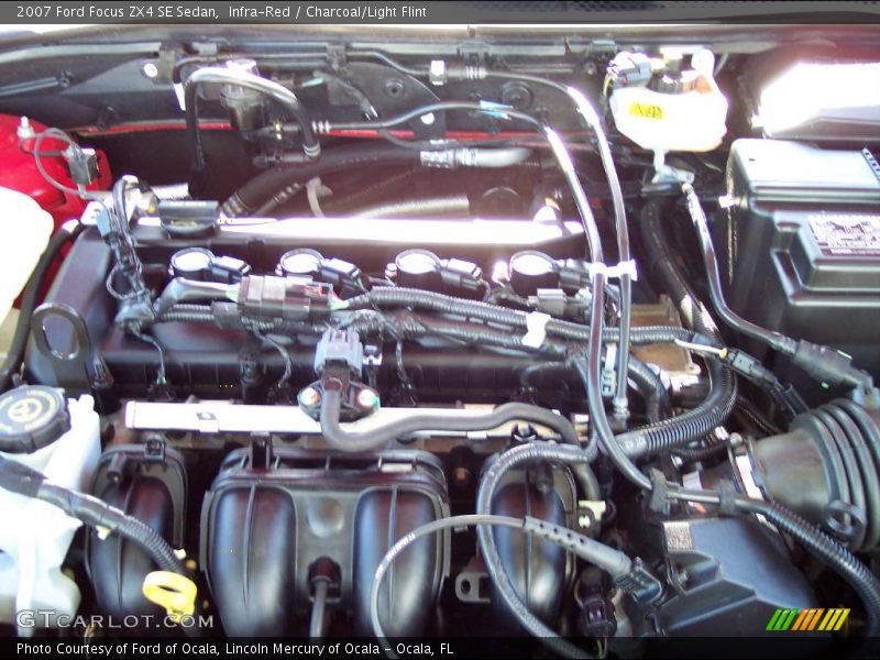 Infra-Red / Charcoal/Light Flint 2007 Ford Focus ZX4 SE Sedan