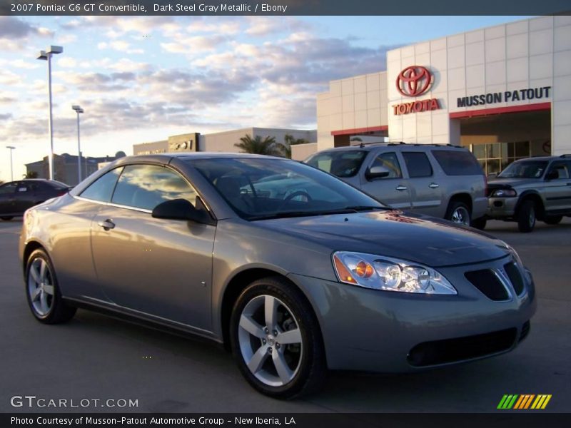 Dark Steel Gray Metallic / Ebony 2007 Pontiac G6 GT Convertible