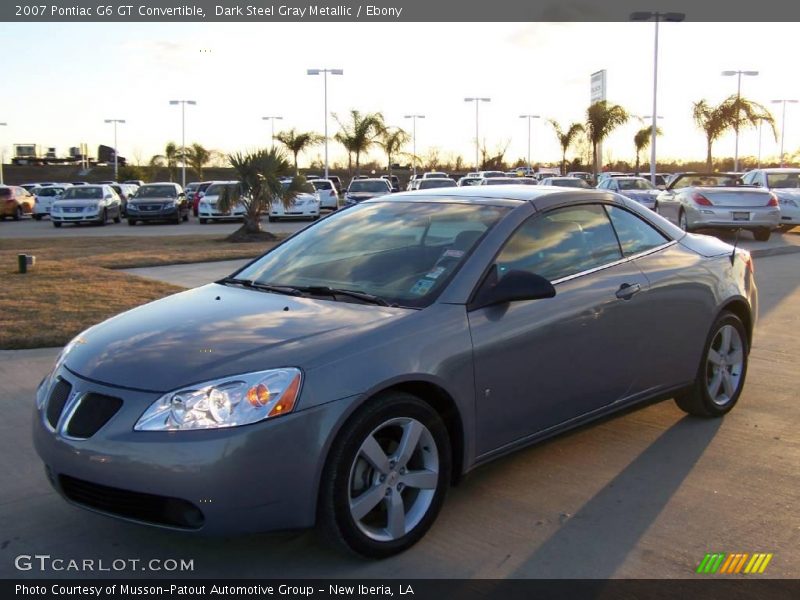 Dark Steel Gray Metallic / Ebony 2007 Pontiac G6 GT Convertible