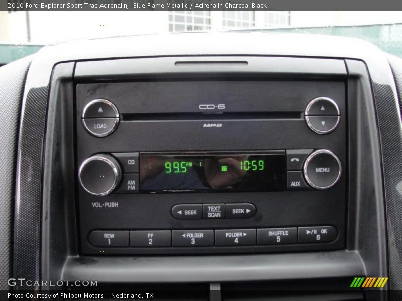 Controls of 2010 Explorer Sport Trac Adrenalin